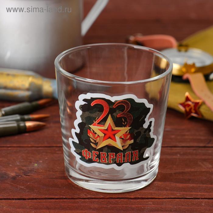 

Бокал для виски "23 Февраля" камуфляж и звезда