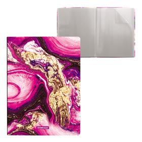

Папка А4, 20 вкладышей, 550 мкм, ErichKrause "Marble Amethyst", 17 мм, с рисунком