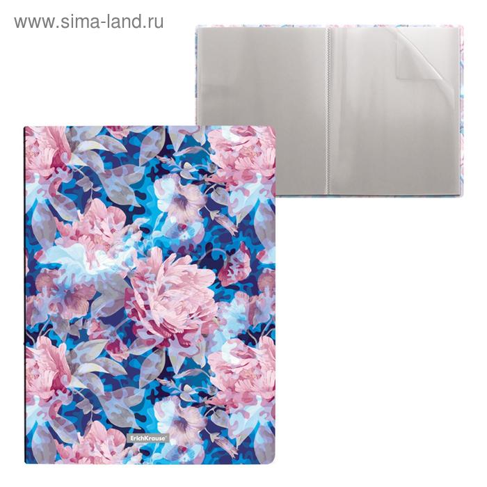 

Папка с 20 вкладышами А4, 550 мкм, ErichKrause Misty Flowers, термосварка, с рисунком