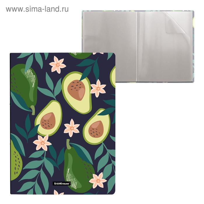 

Папка с 20 вкладышами А4, 550 мкм, ErichKrause Avocado Dusk, термосварка, с рисунком