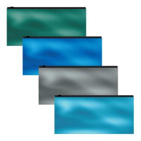 

Папка-конверт на гибкой молнии ErichKrause "Glossy Ice Metallic", "PP Zip Pocket", 255 х 130 мм (Travel), непрозрачная, 140 мкм, микс