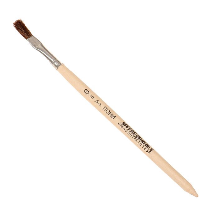 Кисть Пони круглая № 6 ручка дерево