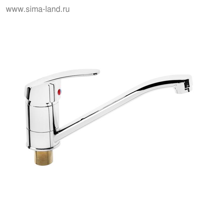 Смеситель для кухни ROEGEN RA014A однорычажный на гайке цинк хром 1270₽