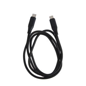 

Кабель Deppa, Type-C - Type-C ,5 A, 1 м, чёрный