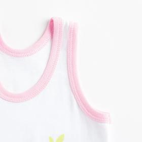 

Комплект (майка, трусы) для девочки, цвет розовый, рост 104 см