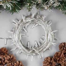 

Гирлянда «Нить» 10 м, IP44, УМС, прозрачная нить, 100 LED, свечение синее, 24 В