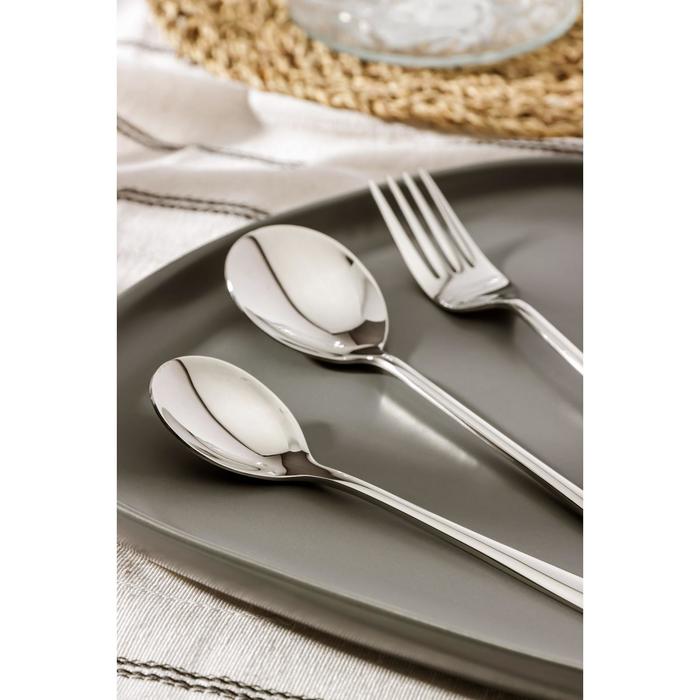фото Набор столовых приборов из нержавеющей стали magistro «дина», 4 предмета, цвет серебряный