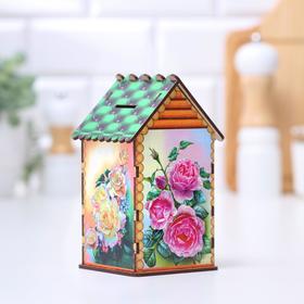 

Чайный домик-копилка "Райский сад",17х10,5х9 см, микс