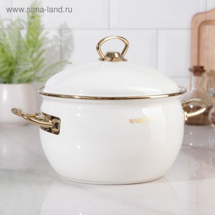 

Кастрюля сферическая PREMIUM, 4 л, d=20 см, цвет белый