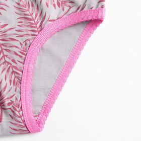 

Трусы для девочки, цвет серый/листья, рост 98 см