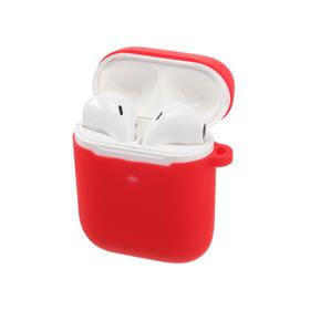 

Чехол Prime Line, для AirPods 1/2, силиконовый, красный