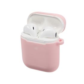

Чехол Prime Line, для AirPods 1/2, силиконовый, розовый