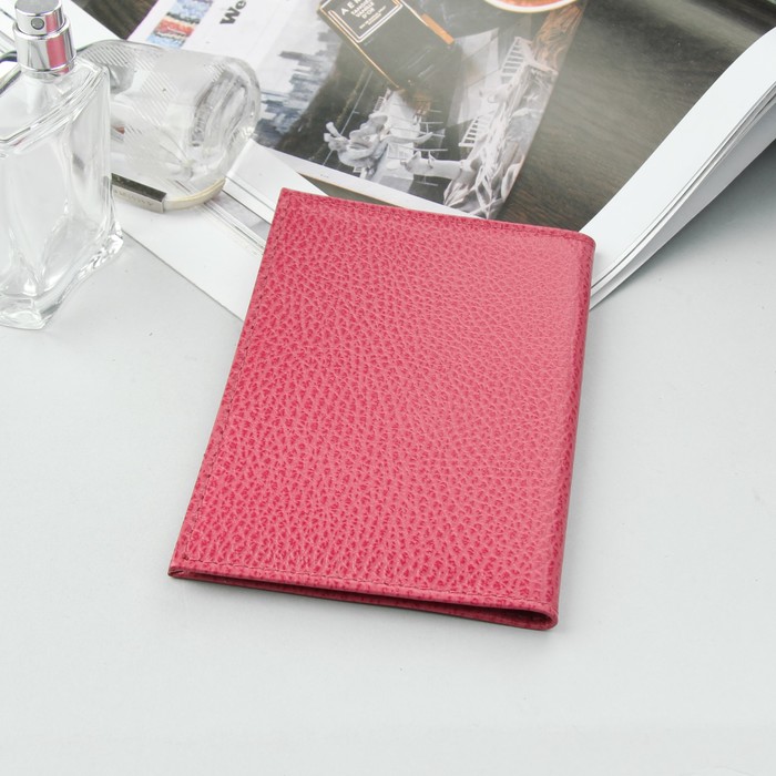 Обложка для автодокументов, розовый флотер