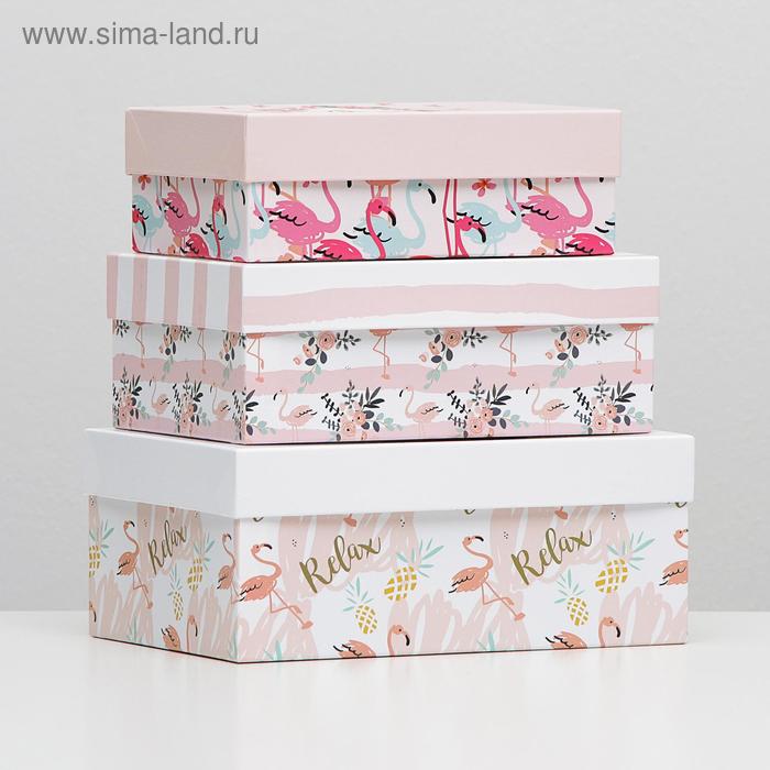 

Набор коробок 3 в 1 "Парочка фламинго", 23 х 16 х 9,5 - 19 х 12 х 6,5 см