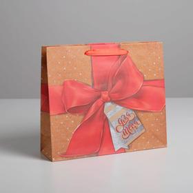 

Пакет крафтовый вертикальный «Улыбайся», МИКС, M 26 × 30 × 9 см
