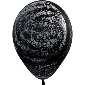 

Шар латексный 12" "Морозное граффити", чёрный, агат, набор 5 шт.