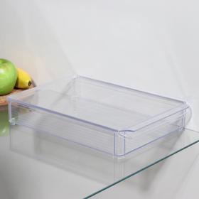 

Органайзер для холодильника с крышкой IDEA, 20×30×5 см, цвет прозрачный