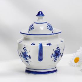 

Сахарница "Гранёная", гжель, фарфор, 1с