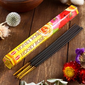 

Благовония "HEM Honey Rose" (Мёд и роза), шестигранник, 20 палочек