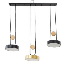 

Светильник 35445/3 LED 72Вт 3000-6000К черный-золото 70х18х26 см