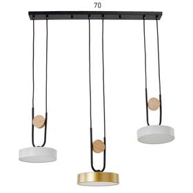 

Светильник 35446/3 LED 72Вт 3000-6000К белый-золото 70х18х26 см