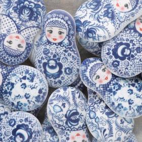 

Сахарные фигурки «Пасхальные матрёшки. Гжель», 200 шт.