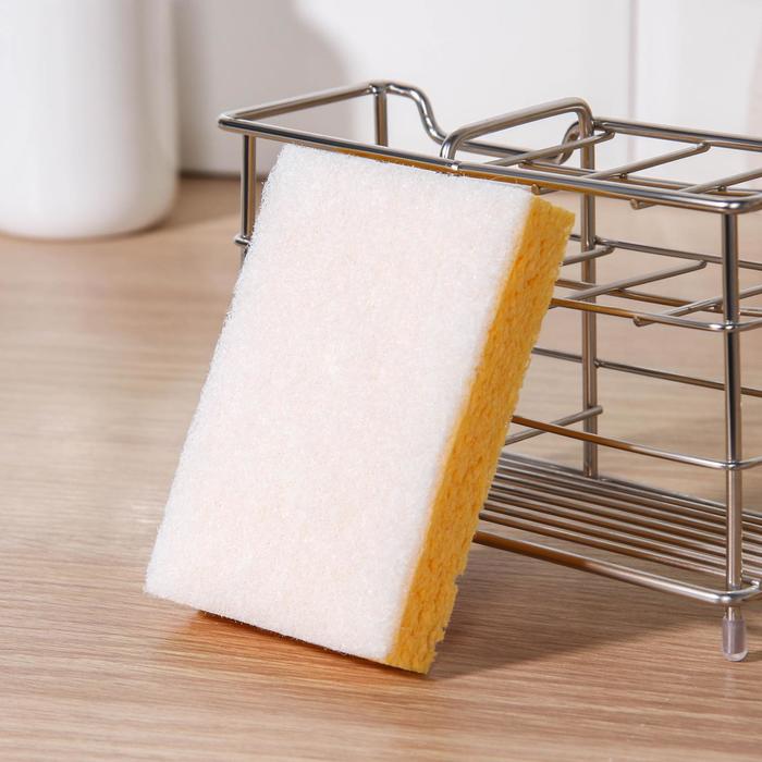 

Губка целлюлозная с мягким абразивом Antibac Soft, 10×7×2 см, 1 шт