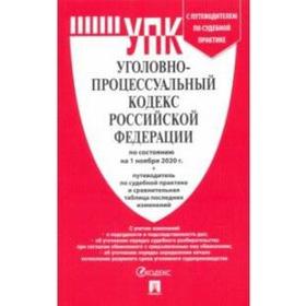 

Уголовно-процессуальный кодекс РФ (по состоянию на 01. 11. 2020 г.)