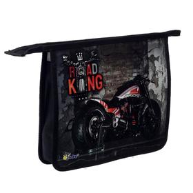 

Папка для тетрадей, А5, молния сверху, пластиковая, «Оникс», ПТ- 735, Moto king