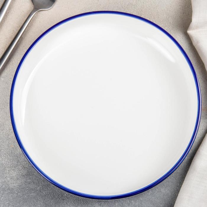 Тарелка керамическая обеденная «Бриз», d=20,5 тарелка керамическая обеденная искушение d 22 см цвет бежевый