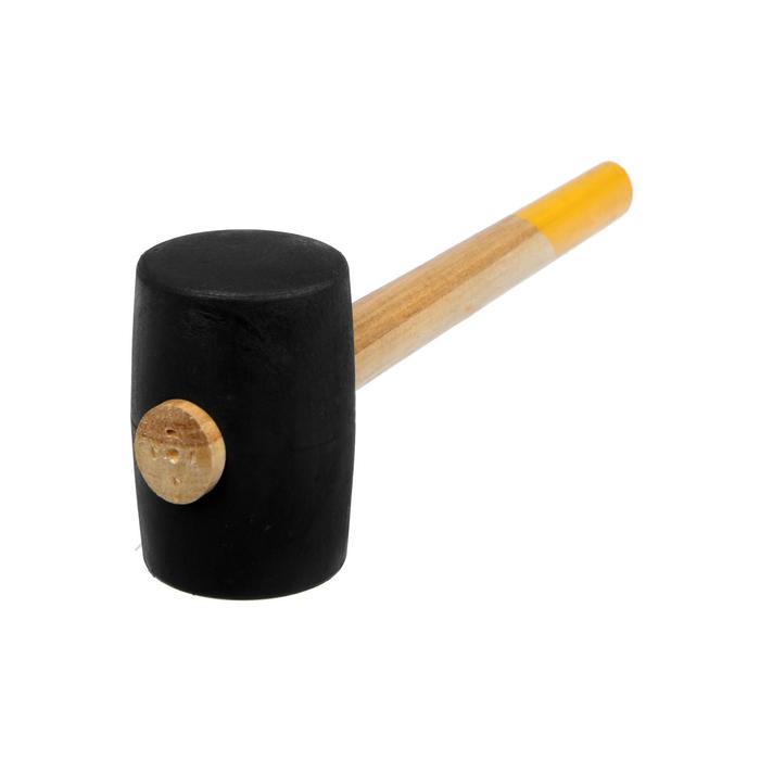 Киянка TUNDRA, 680 г,  деревянная рукоятка, черная резина, 65 мм