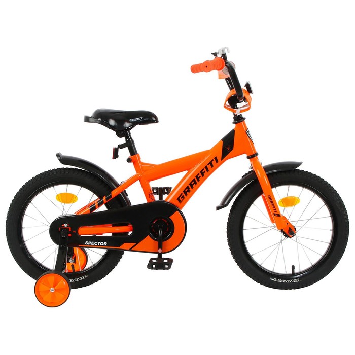 фото Велосипед 16" graffiti spector, цвет неоновый оранжевый