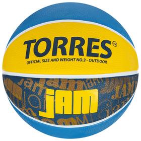 Мяч баскетбольный TORRES Jam, B02043, размер 3 Ош