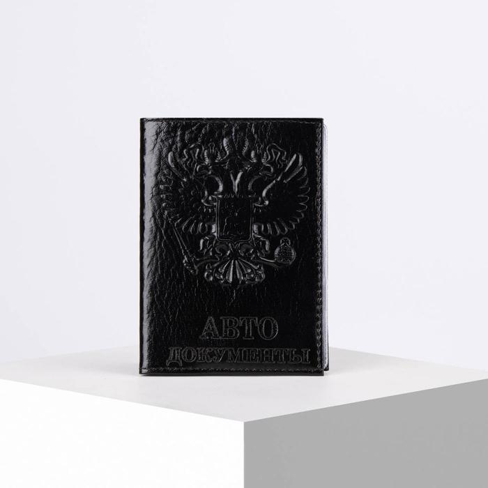

Обложка для автодокументов, цвет чёрный