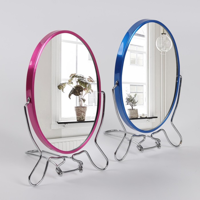 фото Зеркало складное-подвесное, двустороннее, с увеличением, зеркальная поверхность 9 × 13 см, цвет микс queen fair