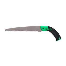 Ножовка садовая, 420 мм, пластиковая ручка, зелёная Ош
