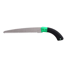 Ножовка садовая, 430 мм, пластиковая ручка, зелёная Ош