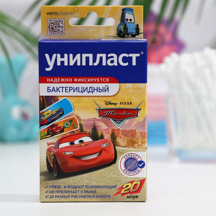 

Лейкопластырь бактерицидный Унипласт Детский "Тачки" набор 20 шт