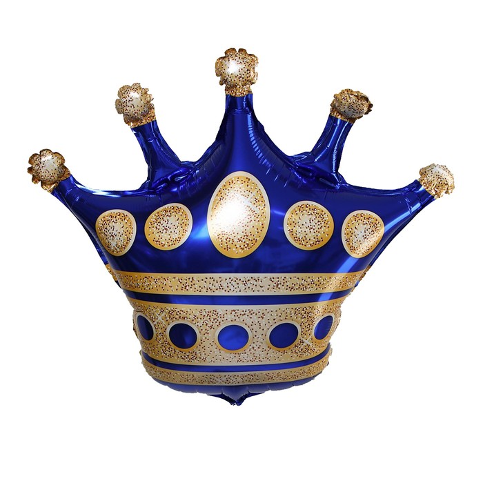 Шар фольгированный 24 «Корона», цвет синий шар фольгированный 40 корона