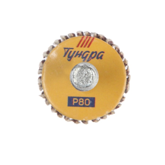 Круг лепестковый радиальный TUNDRA, 20 х 20 х 6 мм, Р80
