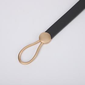 

Ремень женский, ширина 1,5 см, пряжка золото, цвет серый