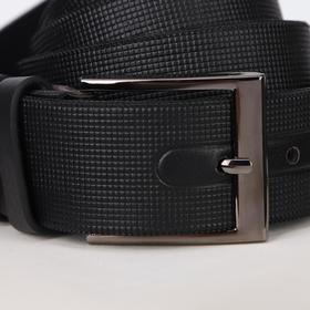 

Ремень мужской, ширина 4 см, винт, пряжка металл, цвет чёрный