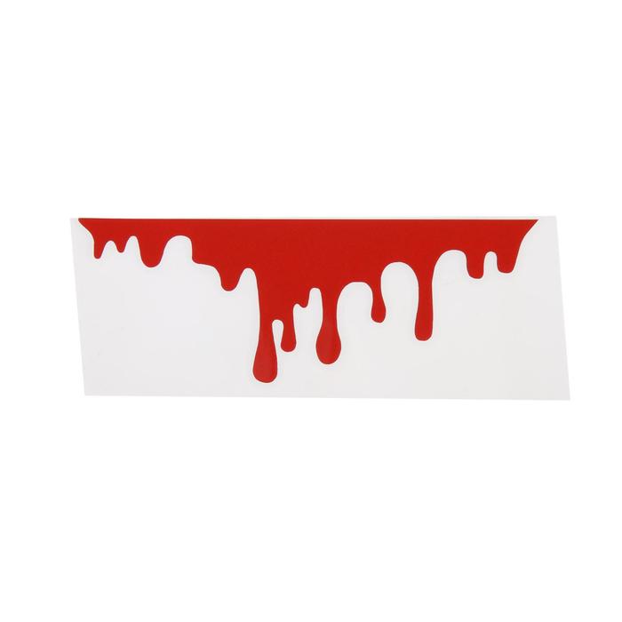 Наклейка на авто 3D, Кровь, 207 см