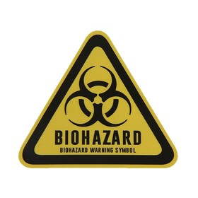 

Наклейка на авто, светоотражающая, 12 х 10.7 см, "BIOHAZARD"