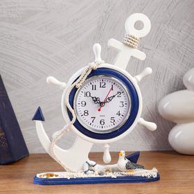 

Часы настольные "Якорь" d=11 см, 21.5х8х33.4 см, дискретный ход
