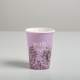 Стаканчик для цветов With love, 11,5 х 8,5 см от Сима-ленд
