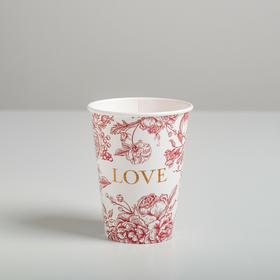 

Стаканчик для цветов Love, белый 11 х 8,5 см