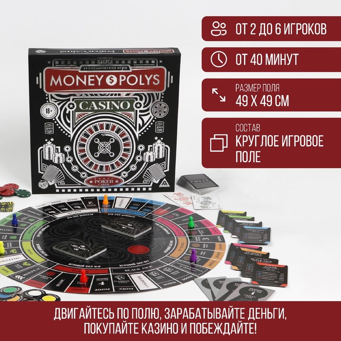 

Экономическая игра «MONEY POLYS. CASINO», 18+