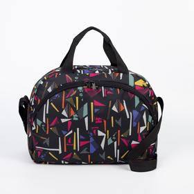 

Сумка детская, дорожная, отдел на молнии, 2 наружных кармана, длинный ремень, цвет чёрный