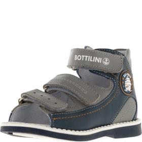 

Сандалии детские, размер 18, цвет тёмно-серый